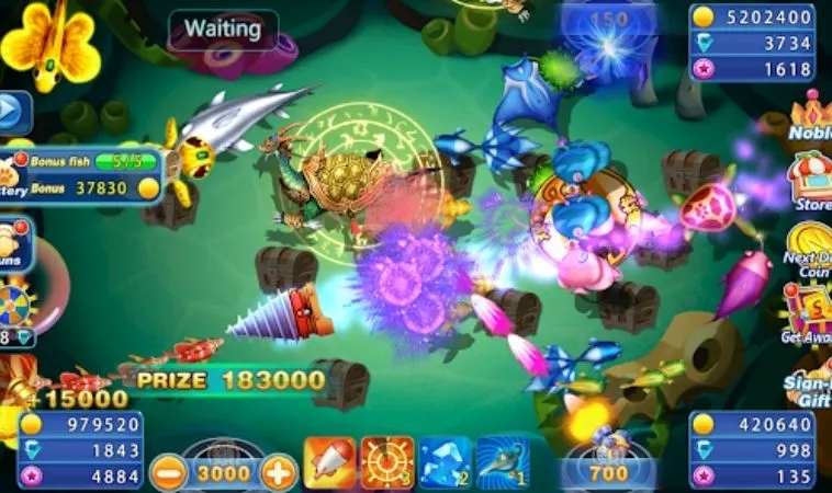 Giao diện chơi Bắn Cá Royal Fishing tại Mu88